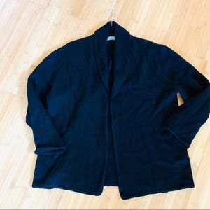 Raquel Allegra Ope Front Cashmere Shred Cardigan